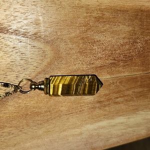 New Tigers eye essential oils bottle/ pendulum